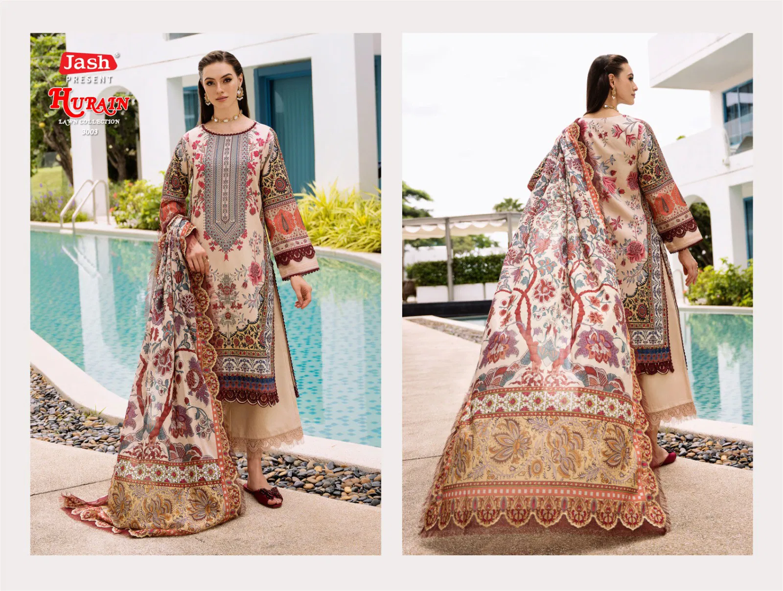 Jash Hurain Vol 3 Lawn Cotton Dress Material Collection